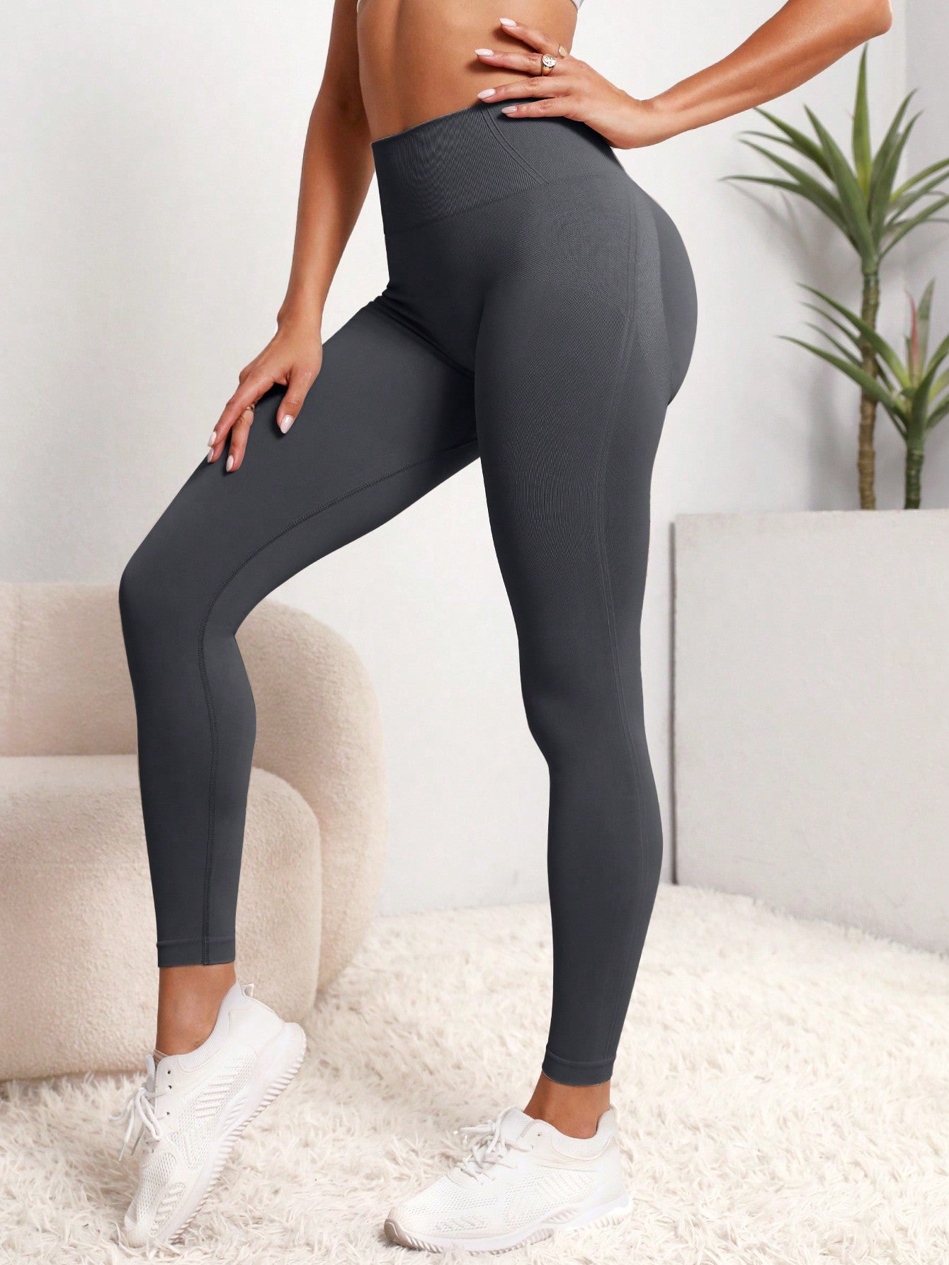 Colanti Fitness Pentru Femei Cu Talie Inalta Si Fara Cusaturi