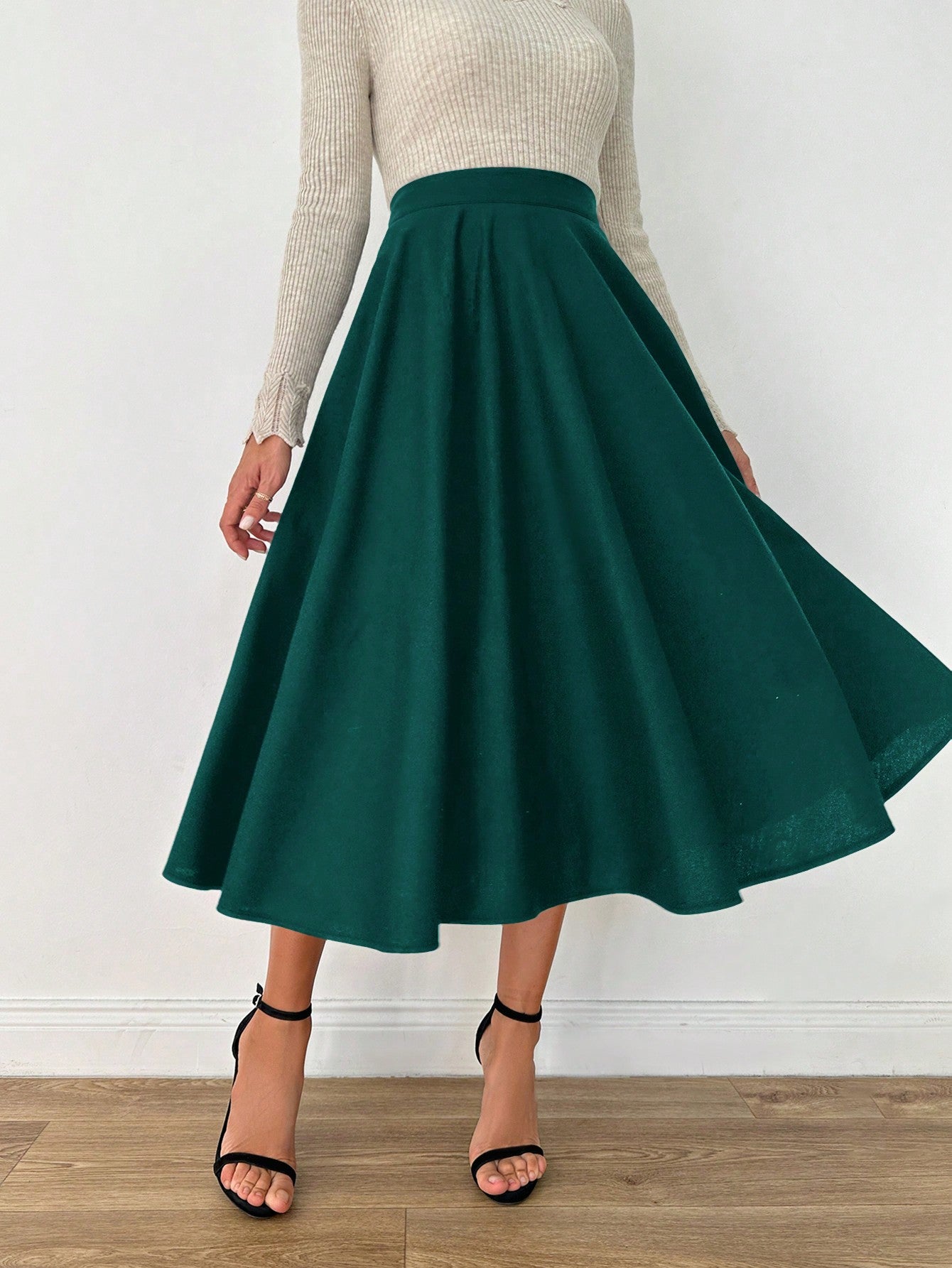Fusta Dama Casual A-Line Plisata
