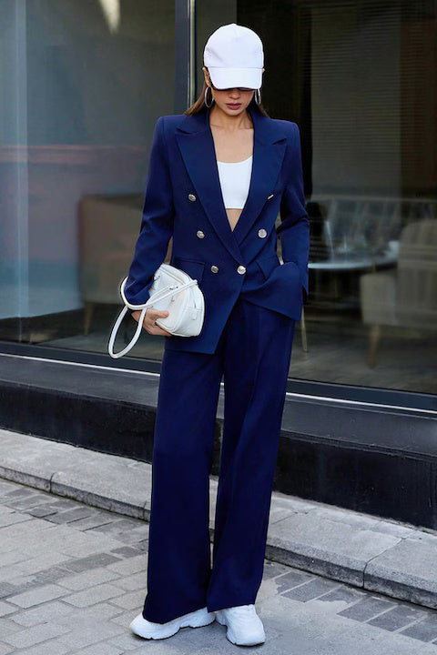 Costum Dama, Sacou & Pantaloni, Piept Dublu