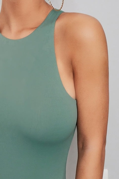 Body Dama, Bodysuit Tip Maieu, Solida, Croiala Slim-Fit