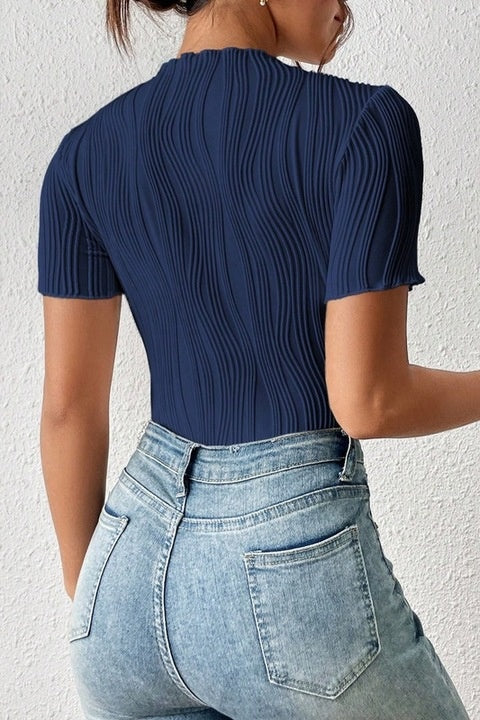 Body Dama, Bodysuit, Cu Broderie In Relief, Croiala Slim Fit