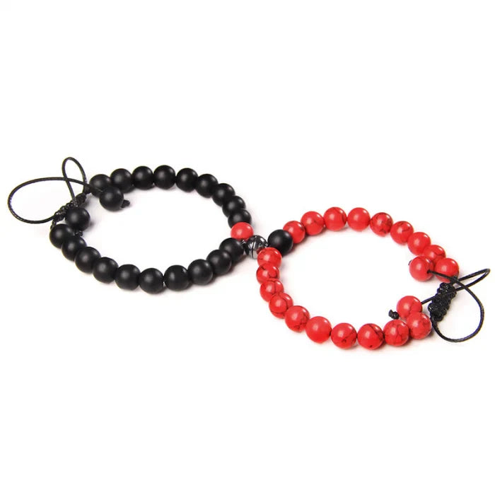 Brățări Cuplu - Black & Red