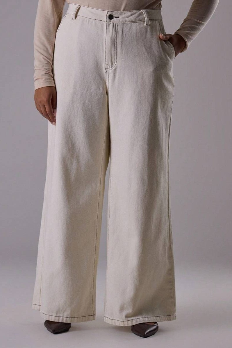 Blugi Dama, Cu Croiala Mom-Fit Dreapta Si Culoare Solida