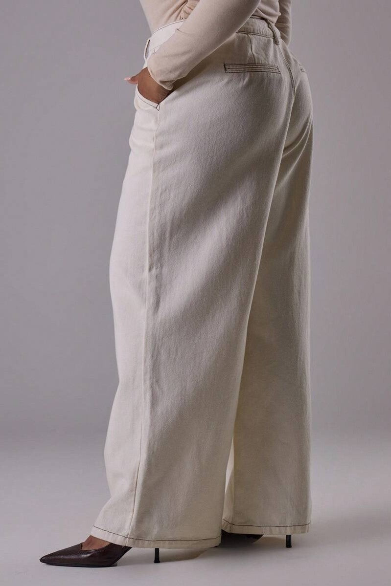 Blugi Dama, Cu Croiala Mom-Fit Dreapta Si Culoare Solida