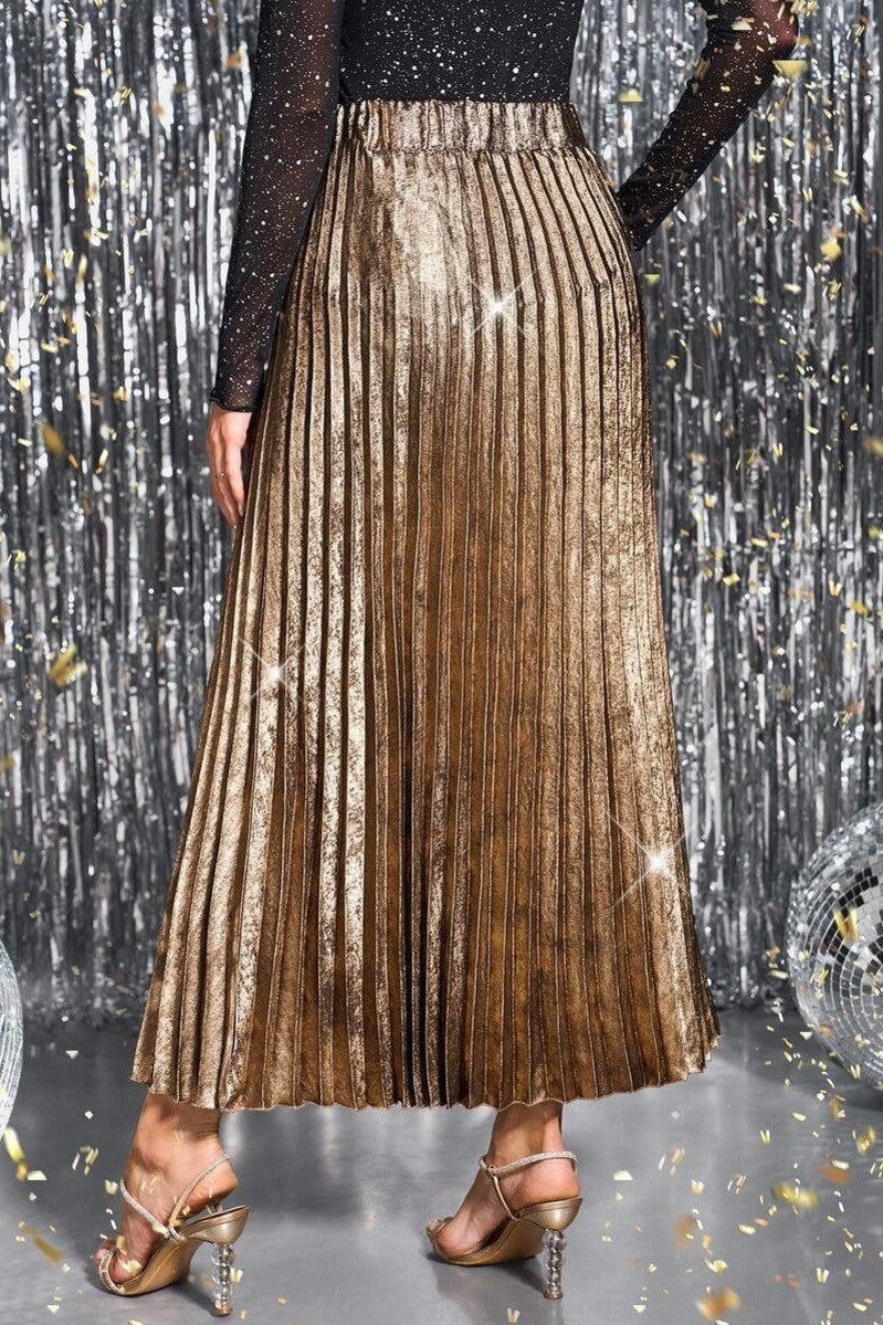 Fusta  Dama, Plisata Cu Talie Inalta