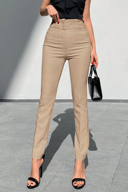 Pantaloni Eleganti Dama, Cu Talie Inalta Si Croiala Skinny