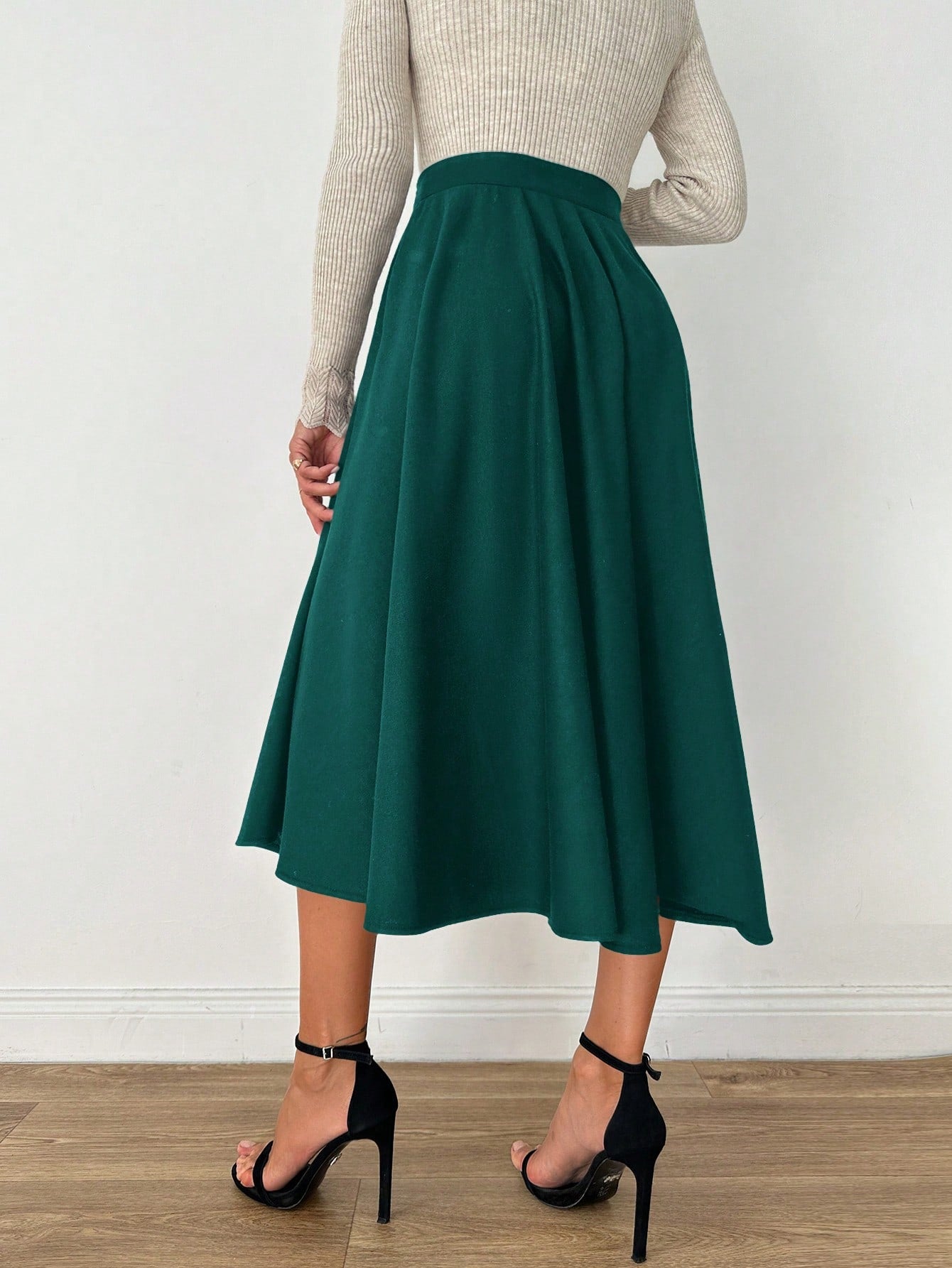 Fusta Dama Casual A-Line Plisata