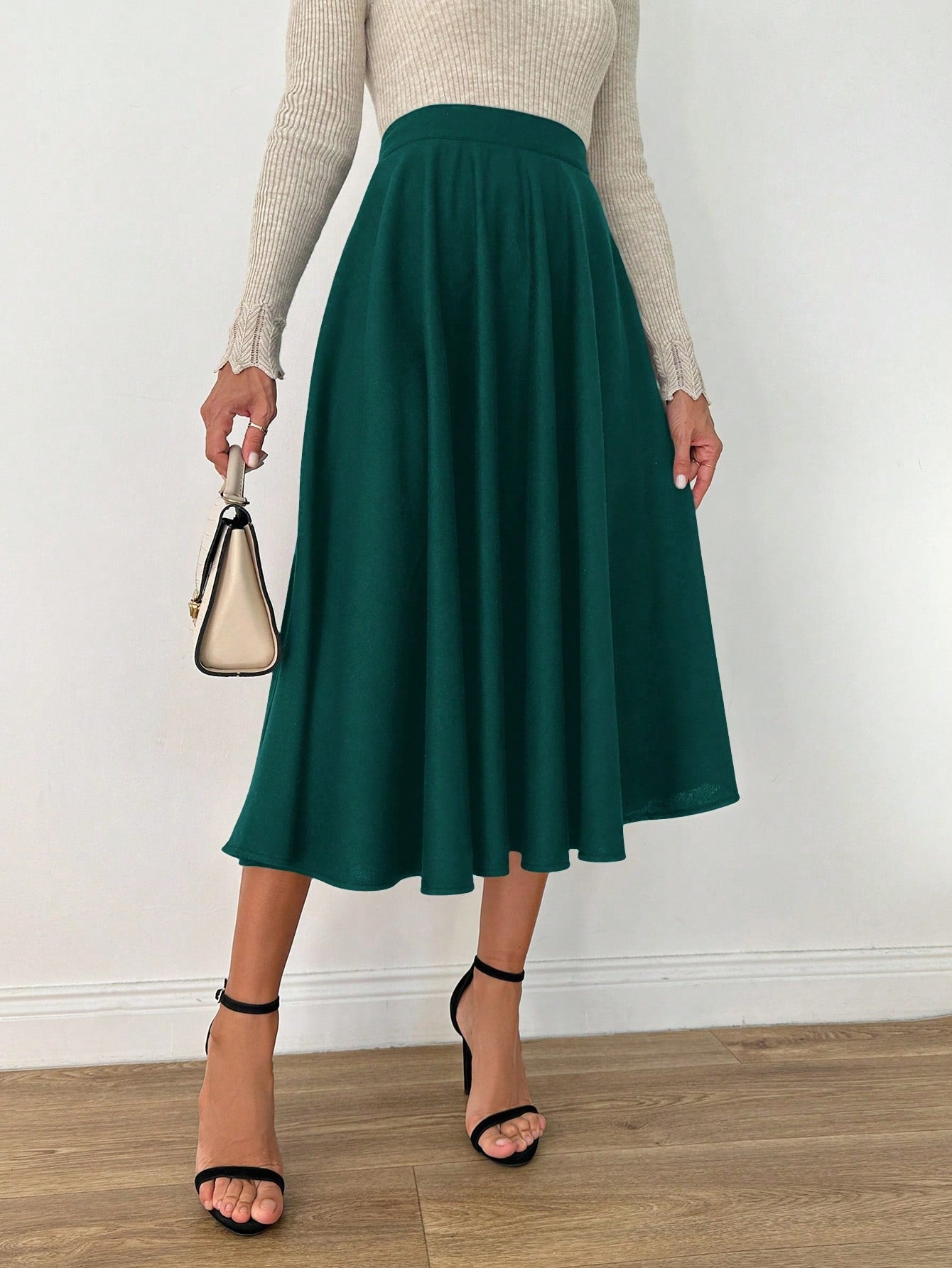 Fusta Dama Casual A-Line Plisata
