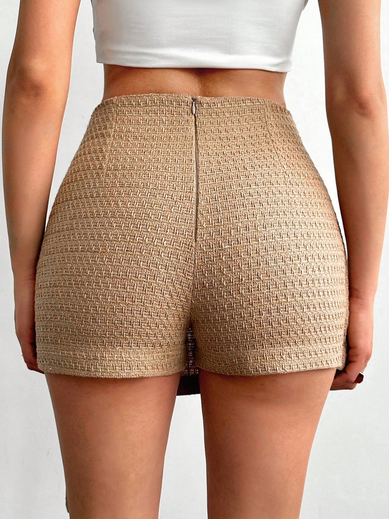 Pantaloni Fusta Dama, Cu Talie Inalta Si Cordon Lateral In Stil Francez