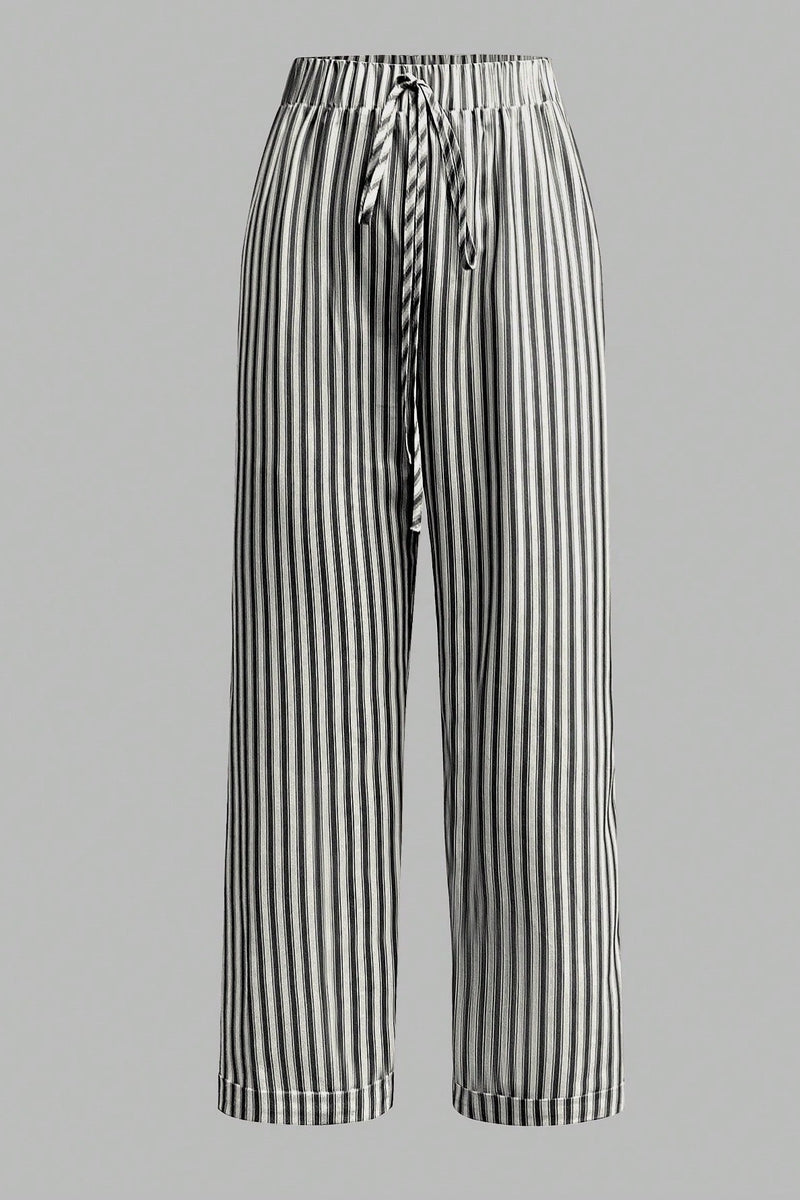 Pantaloni Dama, Casual, Cu Dungi Verticale Si Buzunare