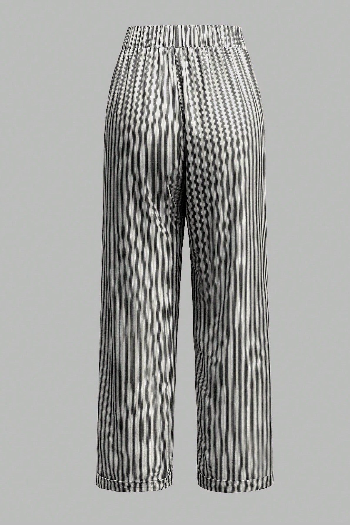 Pantaloni Dama, Casual, Cu Dungi Verticale Si Buzunare