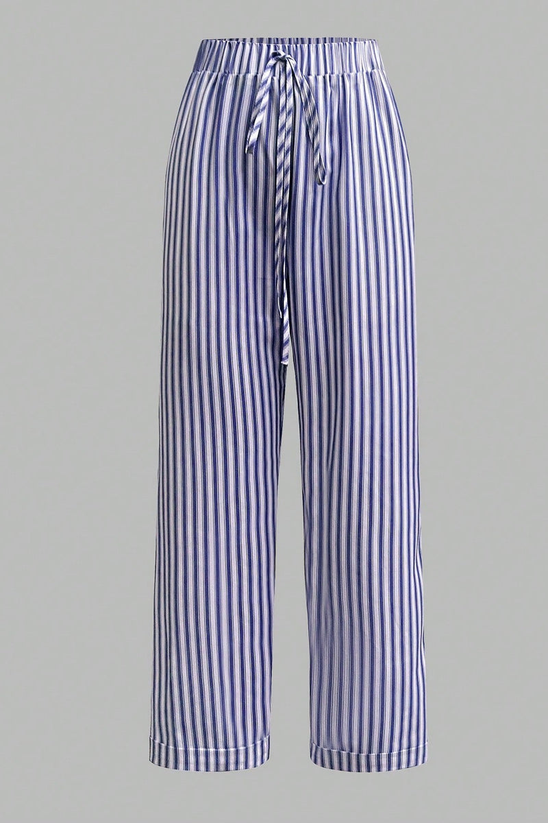 Pantaloni Dama, Casual, Cu Dungi Verticale Si Buzunare