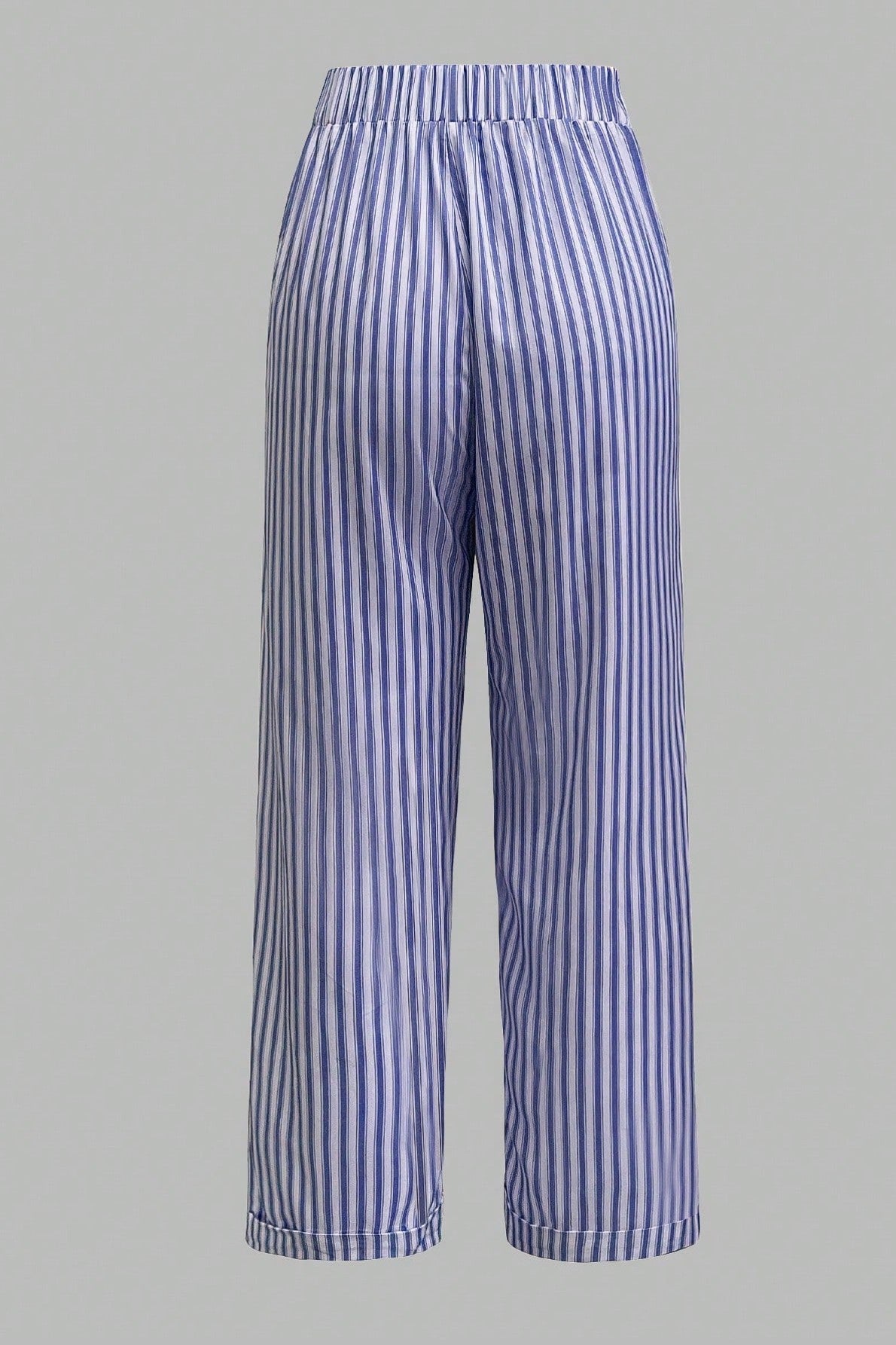 Pantaloni Dama, Casual, Cu Dungi Verticale Si Buzunare