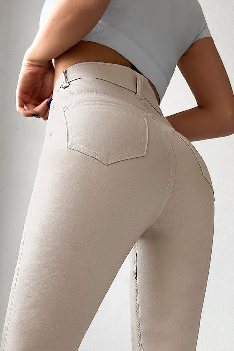 Blugi Skinny Jeans Cu Talie Inalta Pentru Femei