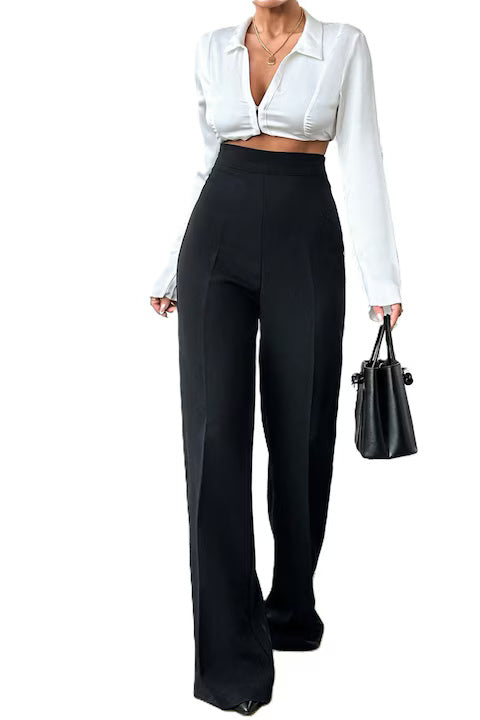 Pantaloni Dama, Casual, Cu Picior Larg
