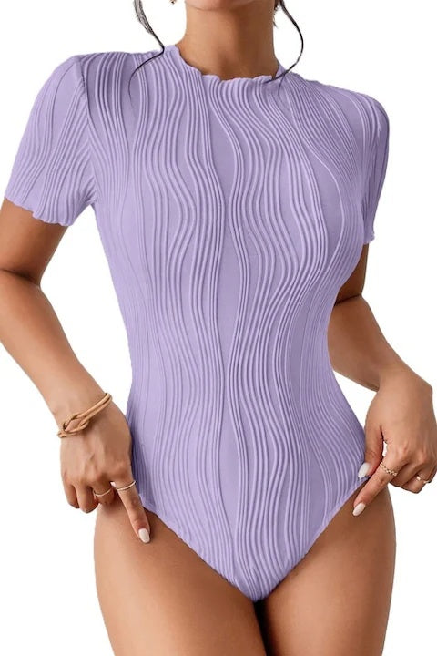 Body Dama, Bodysuit, Cu Broderie In Relief, Croiala Slim Fit