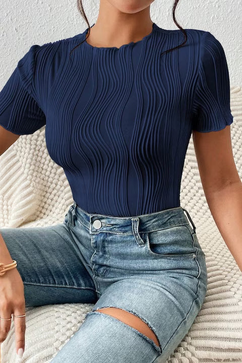 Body Dama, Bodysuit, Cu Broderie In Relief, Croiala Slim Fit