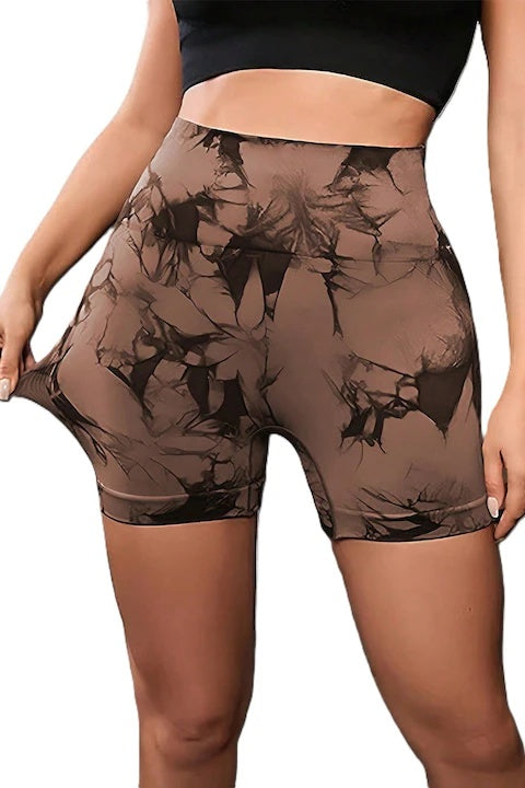Set 3 Colanti Fitness Scurti Unici, Tye-Die, Fara Cusaturi