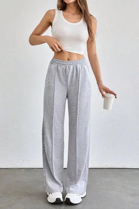 Set Pantaloni Trening Dama, 2 Culori Diferite, Talie Inalta Si Croiala Dreapta