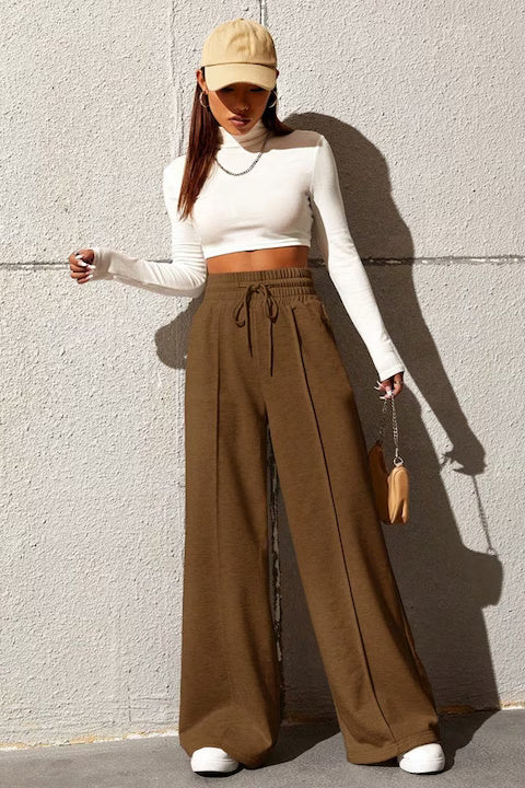 Pantaloni Trening Dama, Evazati, Cu Talie Elastica, Croiala Lejera