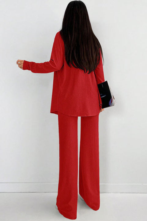 Set Dama, 3 Piese, Pantaloni, Maiou & Camasa