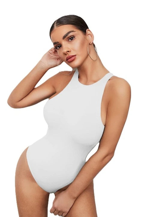 Body Dama, Bodysuit Tip Maieu, Culoare Solida, Croiala Slim-Fit