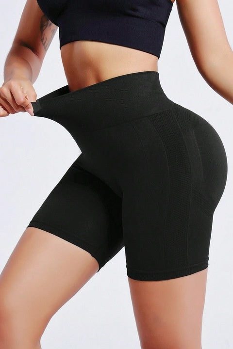 Colanti Scurti Cu Talie Inalta Elastica Pentru Yoga, Antrenament, Casual