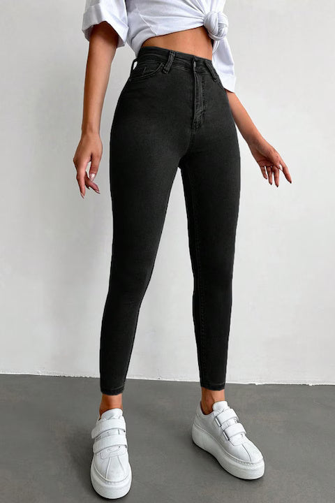 Blugi Dama, Denim, Croiala Skinny, Talie Inalta