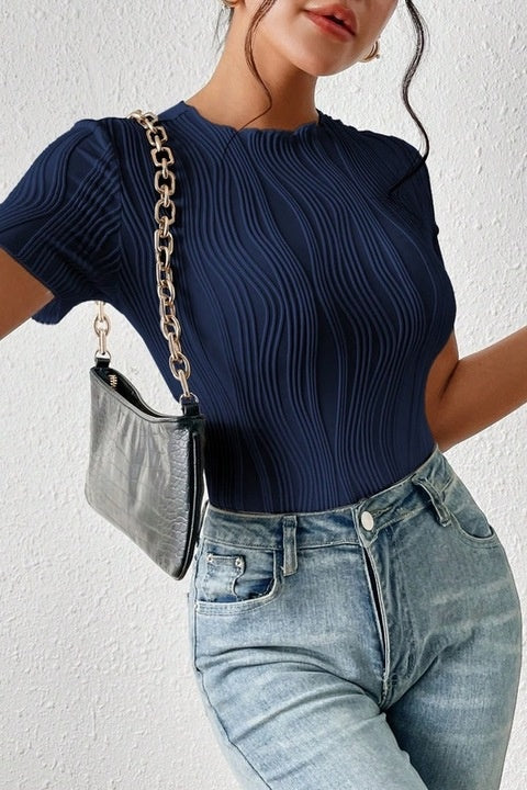 Body Dama, Bodysuit, Cu Broderie In Relief, Croiala Slim Fit