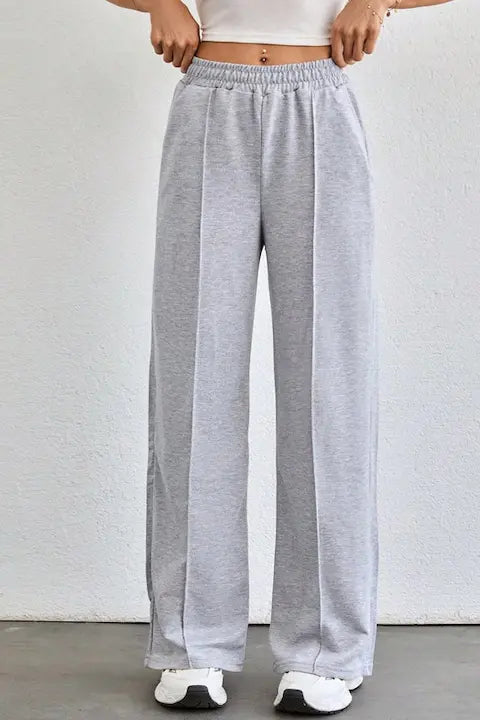 Set Pantaloni Trening Dama, 2 Culori Diferite, Talie Inalta Si Croiala Dreapta