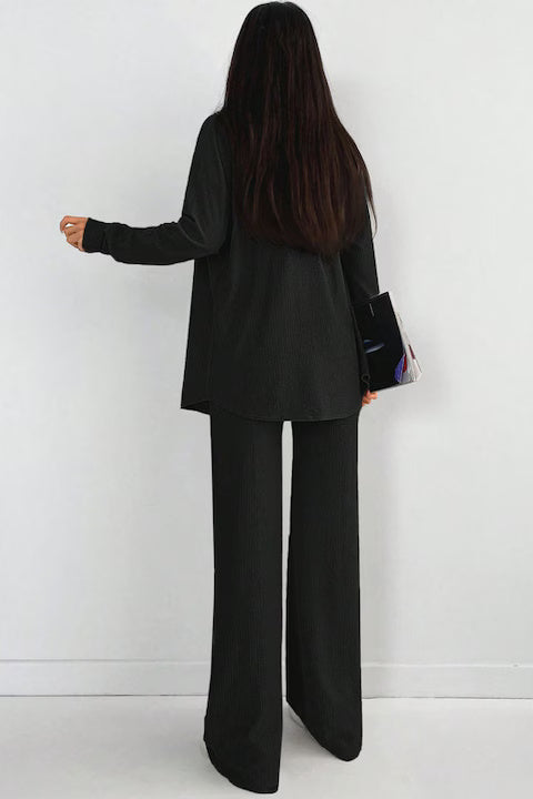 Set Dama, 3 Piese, Pantaloni, Maiou & Camasa