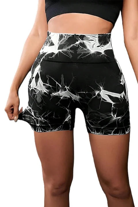 Set 3 Colanti Fitness Scurti Unici, Tye-Die, Fara Cusaturi