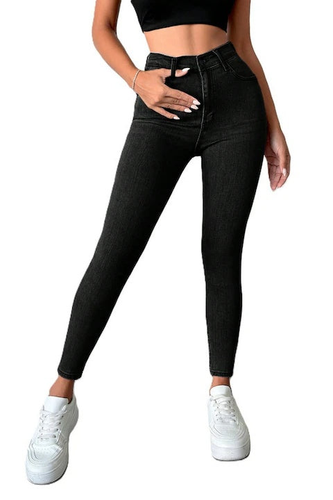 Blugi Dama, Talie Inalta, Croiala Skinny Fit