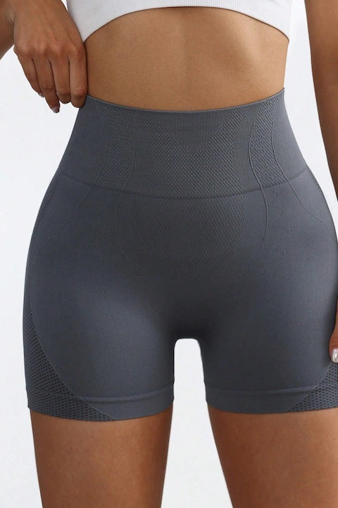 Colanti Scurti Cu Talie Inalta Elastica Pentru Yoga, Antrenament