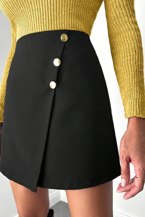 Fusta Dama, Mini, Talie Inalta, Coiala A-Line