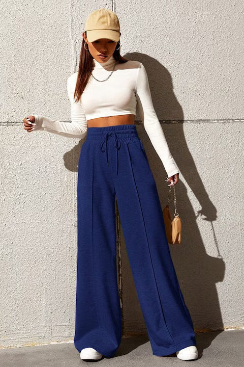 Pantaloni Trening Dama, Evazati, Cu Talie Elastica, Croiala Lejera