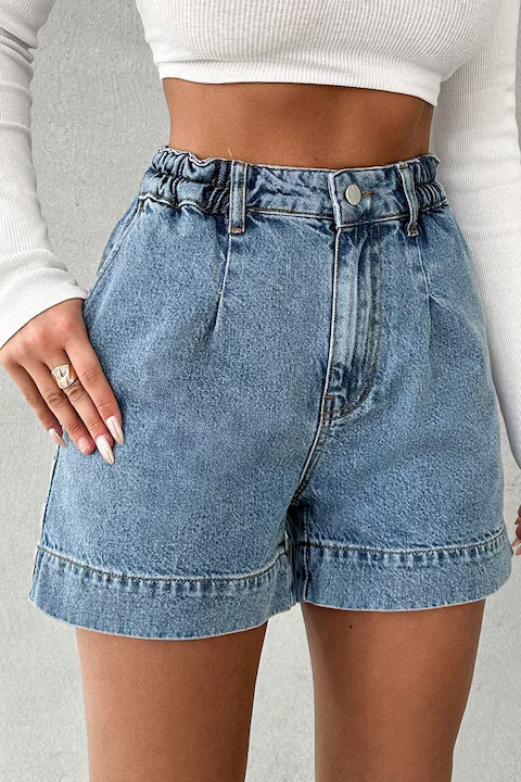 Blugi Dama Scurti, Cu Design Casual Si Talie Medie