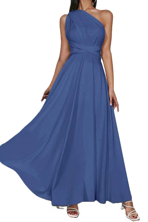 Rochie Dama, Eleganta, Lunga, Cu Spate Incrucisat