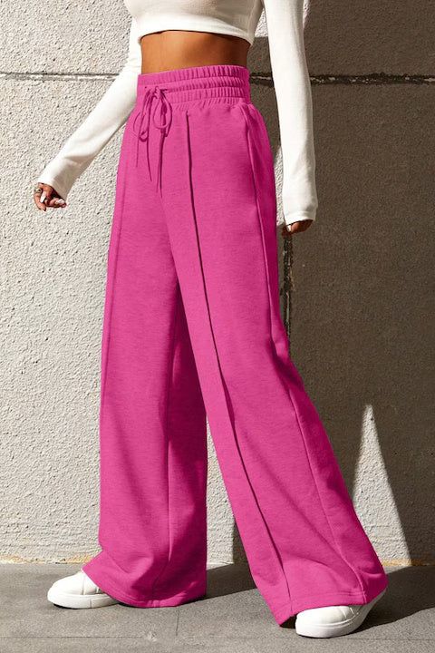 Pantaloni Trening Dama, Evazati, Cu Talie Elastica, Croiala Lejera