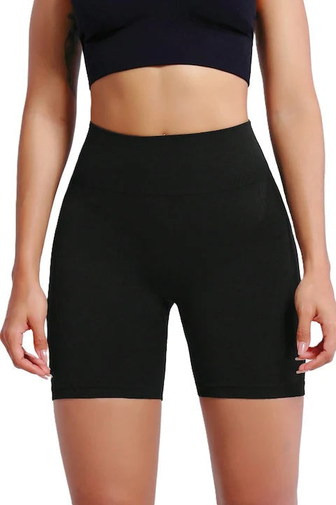 Colanti Scurti Cu Talie Inalta Elastica Pentru Yoga, Antrenament, Casual