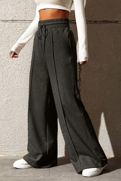 Pantaloni Trening Dama, Evazati, Cu Talie Elastica, Croiala Lejera