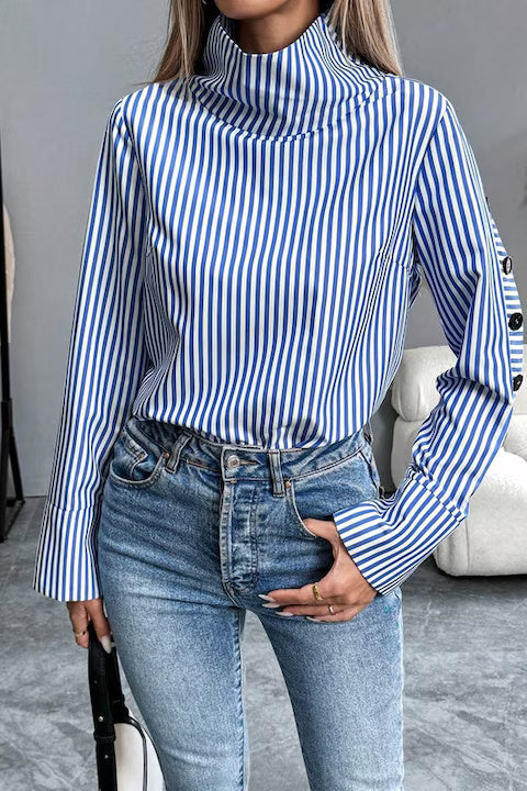 Camasa Dama, Casual/Eleganta, Nasturi Pe Maneca, Maneci Lungi